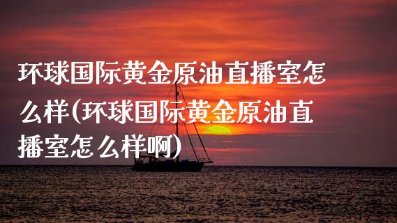 环球国际黄金原油直播室怎么样(环球国际黄金原油直播室怎么样啊)_https://www.liaoxian666.com_国际期货开户_第1张