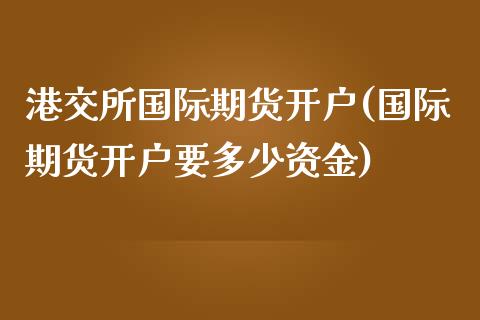 港交所国际期货开户(国际期货开户要多少资金)_https://www.liaoxian666.com_期货开户_第1张